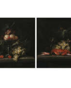 Jan Pauwel Gillemans II. Jan Pauwel (II) Gillemans, zugeschrieben. Still life with fruit bowl - Still life with fruit, crab and shrimp
