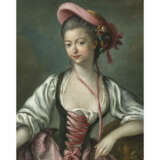 Unbekannt 18th century. Seated young shepherdess - photo 1