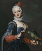 Ludwig Steiner. Ludwig Steiner, zugeschrieben war tätig in Wien. Young lady with parrot