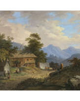 Matthias Rudolph Toma. Mountain landscape with farm