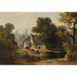 Anton Doll. Farming village in autumn landscape - Auction Items