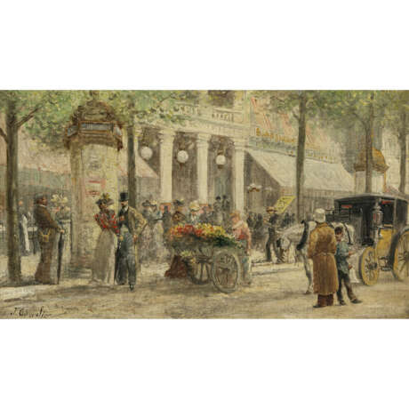 Frankreich End of 19th century. The Boulevard Montmartre in Paris - photo 1