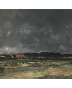 Тони фон Штадлер. Toni (Anton) von Stadler. Landscape with approaching storm