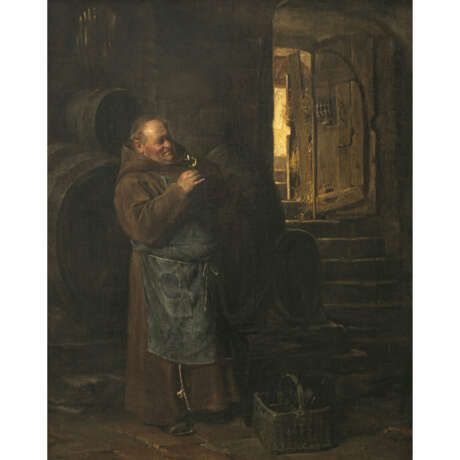 Eduard von Grützner. Cellarman in the wine cellar - photo 1