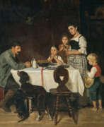 Adolf Eberle. Adolf Eberle. Family saying grace