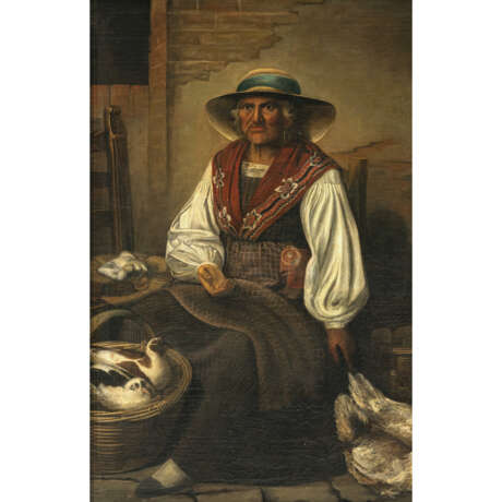 Italien 19th century. Poultry dealer - photo 1