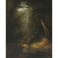 Edmund Koken. Genoveva in the solitude of the forest