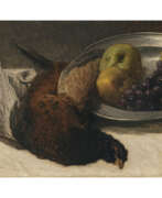 Albert Stagura. Albert Stagura. Stillleben mit Äpfeln, Trauben und einem Rebhuhn