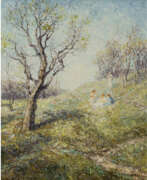 Отто Эдуард Пиппель. Otto Pippel. Children in spring landscape