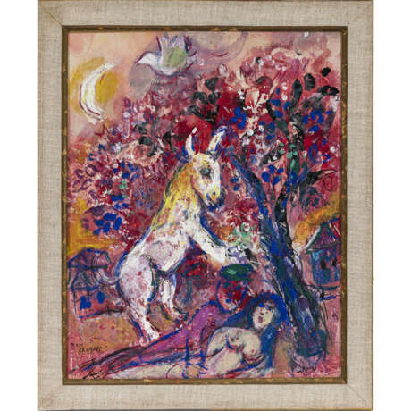 Marc Chagall. Les fiancés au pied de larbre. 1956-1960 - Foto 2
