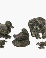 Hans Gerdes. Four ducks and an elephant