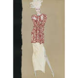 Michael Meyring. Two fashion drawings / Parisian couture. 1990s - photo 2