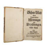 Kuriose Schrift, 1.H. 18. Jahrhundert. - Ambrosius Haude, "Schauplatz vieler - Foto 1