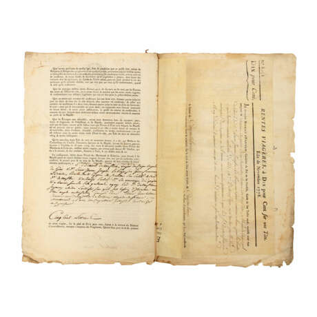 Interessantes Dokument zur Leibrente, Frankreich 18. Jahrhundert. - - photo 2