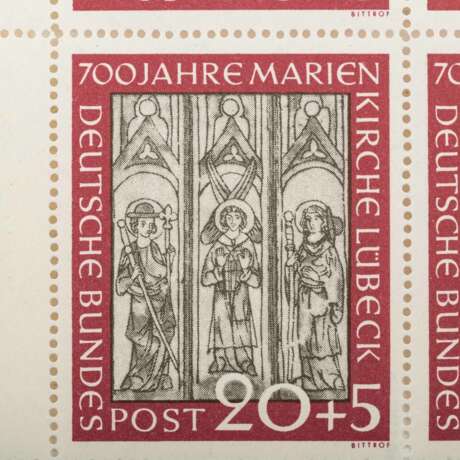 BRD – 1951, Ausgabe Marienkirche, - фото 3