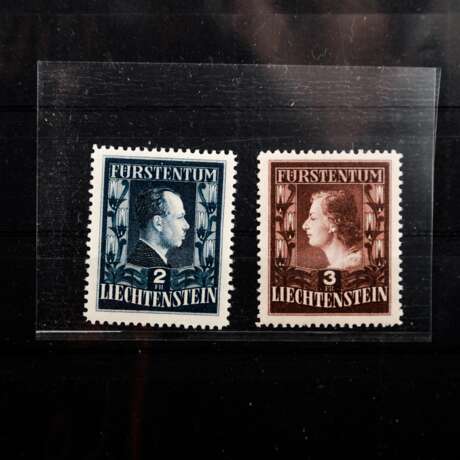 Liechtenstein 1951 - Freimarken Fürstenpaar - Foto 1