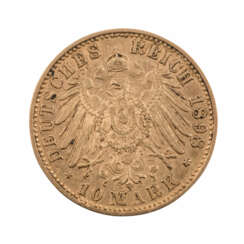 Bayern/GOLD - 10 Mark 1898 D Otto,