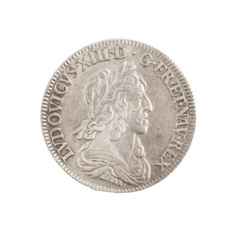 Frankreich - Ludwig XIII., 1610-1643, 1/4 Ecu 1643 A, Paris. - Foto 1