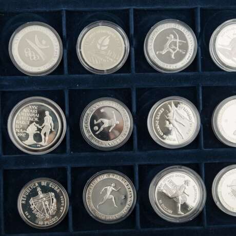 Schatulle Olympische Spiele mit 27 Münzen, - Foto 5