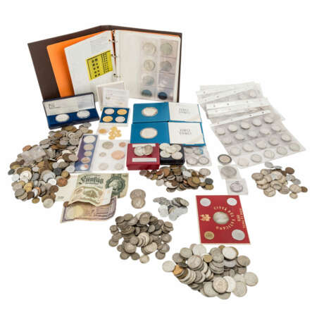 Größere Zusammenstellung Münzen und Medaillen, mit GOLD und SILBER - - Foto 1