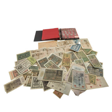 Weltmünzen und Banknoten im Konvolut, - Foto 1