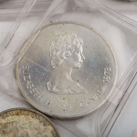 Silberunzen 7 Stück mit weiteren Münzen, - photo 6