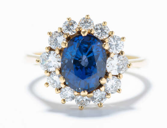 Saphir-Brillant-Ring - Foto 1