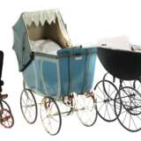 3 Kinderwagen zur Puppendekoration 1 x Nachbildung eines 3-R… - фото 1
