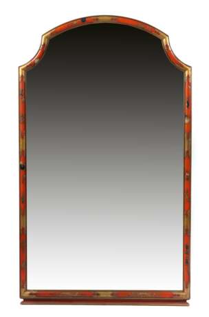 Chinoiserie-Wandspiegel 20. Jh., Holzleistenrahmen, rot lack… - фото 1