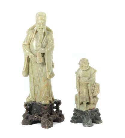 2 Specksteinfiguren China, zwei aus Stein geschnittene Figur… - фото 1