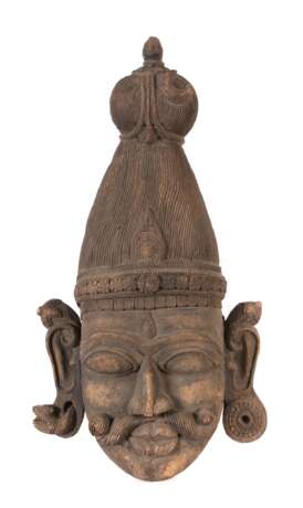 Maske des Shiva Indien, Ende 19./Anfang 20. Jh., Holz, dunke… - Foto 1