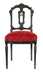 Stuhl im Makartstil wohl Österreich, um 1880, ebonisierter H…