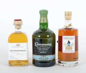3 Flaschen Whisky 1x Connemara, Riverstown, Dundalk, Irland,…