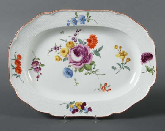 Meissen-Anbietplatte 1740 - ca. 1780, Porzellan, glasiert, i… - Foto 1