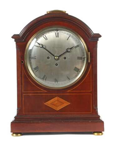 Große Elkington Bracket-Clock England, um 1910, silberfarben… - photo 1