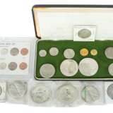Konvolut Münzen meist Silber, Guyana-Kursmünzensatz mit 8 Mü… - Foto 1