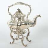 Teekanne auf Rechaud Schweden, 1849/53, Silber, ca. 1.180 g,… - Foto 1