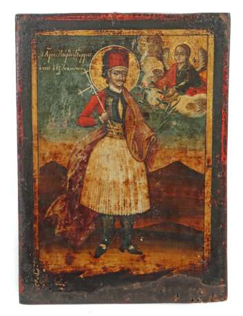 Ikone ''Heiliger Georg von Ioannina'' Griechenland, 19. Jh.,… - Foto 1
