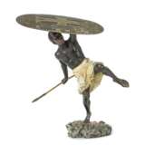 Afrikanischer Krieger Wiener Bronze, um 1900, Bronze, kalt b… - photo 1