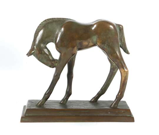 Bildhauer des 20. Jh. ''Das Pferd'', Bronze patiniert, vollp… - фото 1