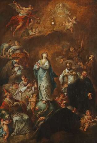 Kirchenmaler des 17./18. Jh. ''Maria Immaculata'', im Zentru… - фото 1
