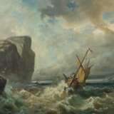 Cellarius, C. Maler des 19. Jh. ''Schiff vor Felsenküste'', … - фото 1