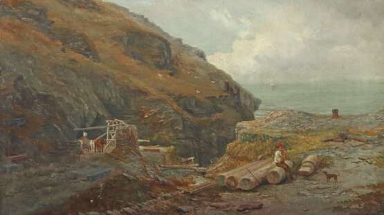 Holland, John (?) 1830 - 1886, britischer Maler. ''Küstenpar… - Foto 1