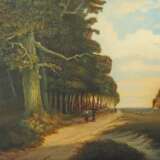 Maler des 19. Jh. ''Am Waldrand'', Blick auf einen Waldrand … - Foto 1