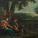 Maler des 19. Jh. ''Heilige Familie mit Elisabeth und Johann… - фото 1