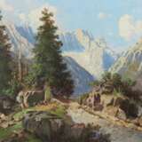 Maler des 19./20. Jh. ''Höllental'', sommerliche Berglandsch… - фото 1