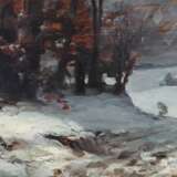 Maler des 20. Jh. ''Waldesrand im Winter'', stilisierte vers… - Foto 1