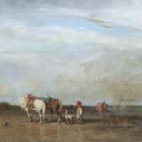 Maler des 20. Jh. ''Auf dem Feld'', Landschaftsdarstellung m… - Foto 1