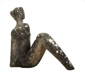 Bildhauer des 20. Jh. ''Damenakt Brunnenfigur'', Betonguß, v…