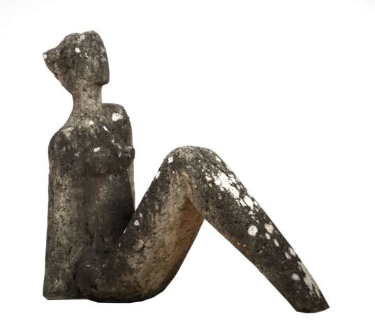 Bildhauer des 20. Jh. ''Damenakt Brunnenfigur'', Betonguß, v… - photo 1